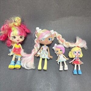 Shopkins Marsha Mello, Donatina Visits Brazil, Bridie &Popette Dolls Lot Of 4